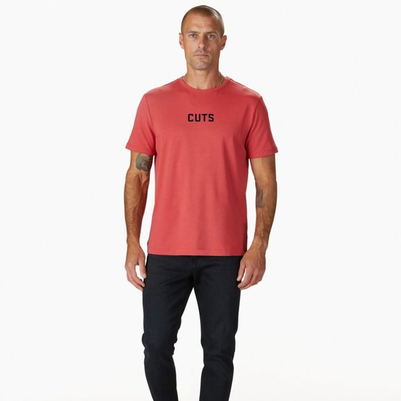 Cuts Clothing Rival tee (CUTS Print) - Poinsettia - Picture 2 of 6